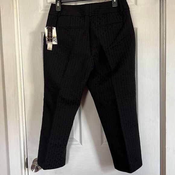 Dana Buchman Women Crop Pants Black Bohemian Rendezvous Size 6 NWT - Picture 5 of 16